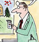 Nobody noticed any side effects. Cartoonist Harley Schwadron